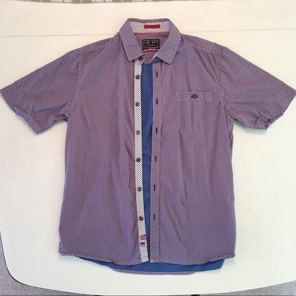 LON - NYC Short sleeve button down shirt